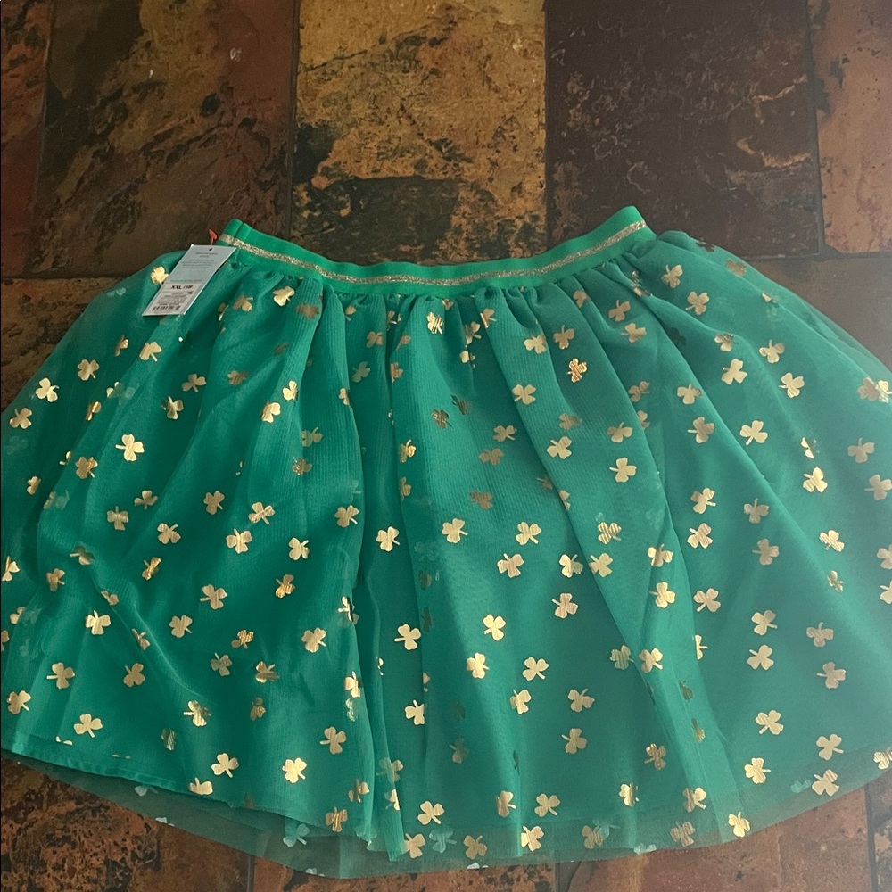 Green and Gold Clover Skirt